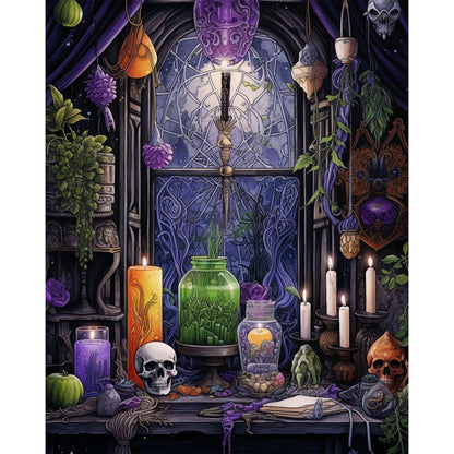 Halloween - Magic Space - Full Square Drill Diamond Painting 40*50CM