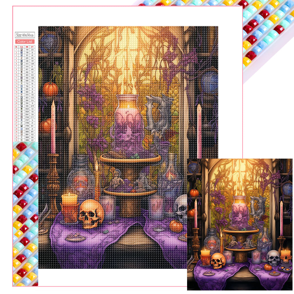 Halloween - Magic Space - Full Square Drill Diamond Painting 40*50CM