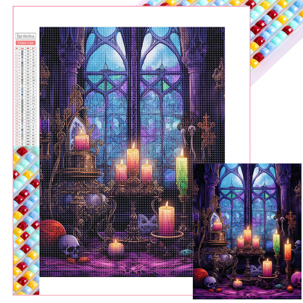 Halloween - Magic Space - Full Square Drill Diamond Painting 40*50CM