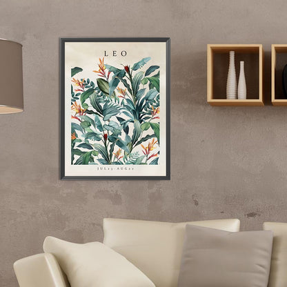 Leo Flower - Full Round Drill Diamond Painting 30*40CM