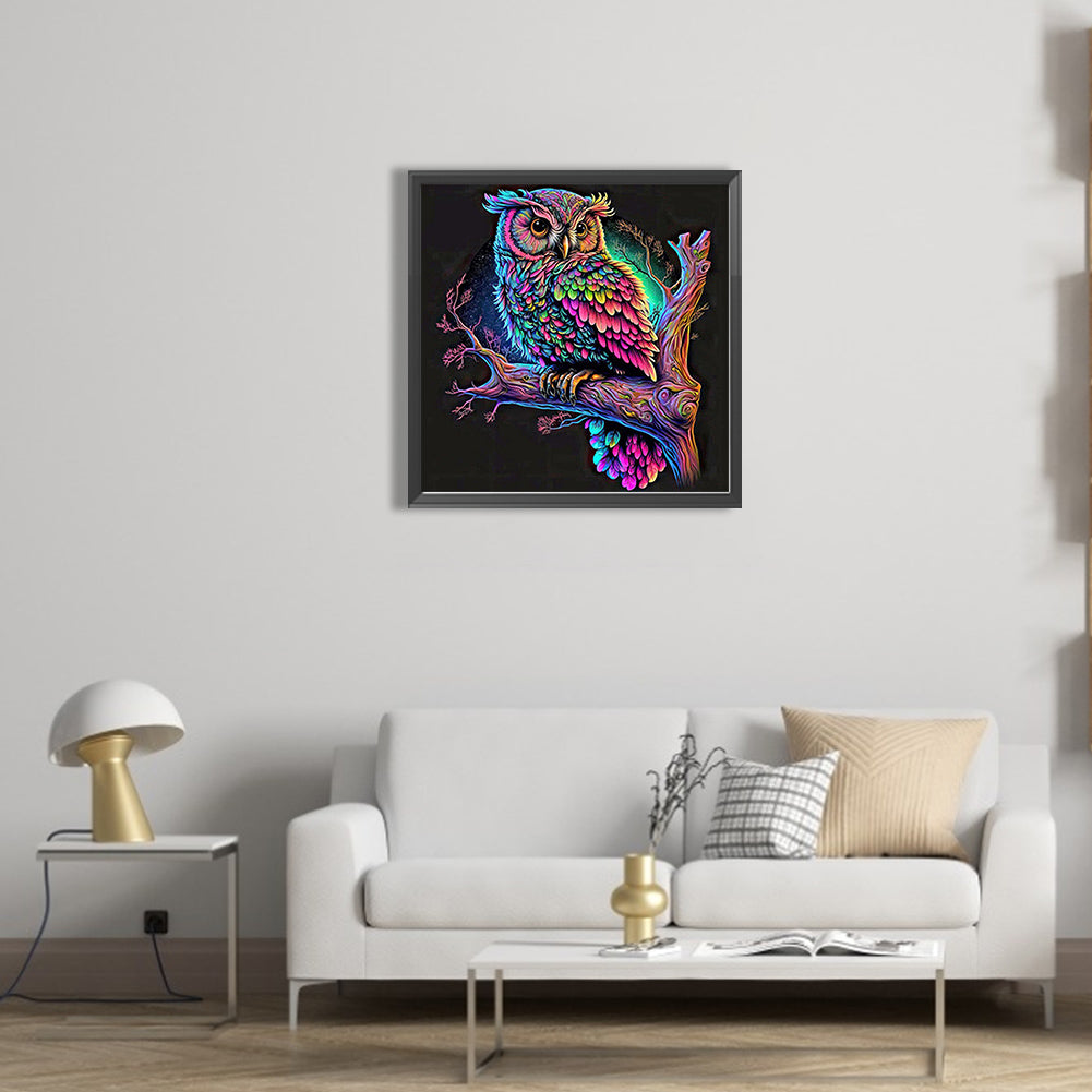 Owl - Full Square Drill Diamond Painting 50*50CM