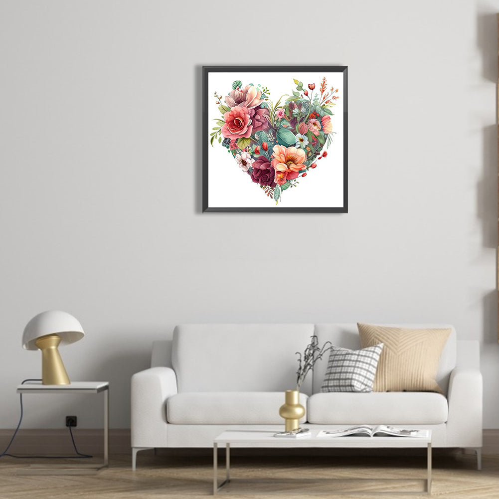 Love Flowers - Full Round Drill Diamond Painting 30*30CM