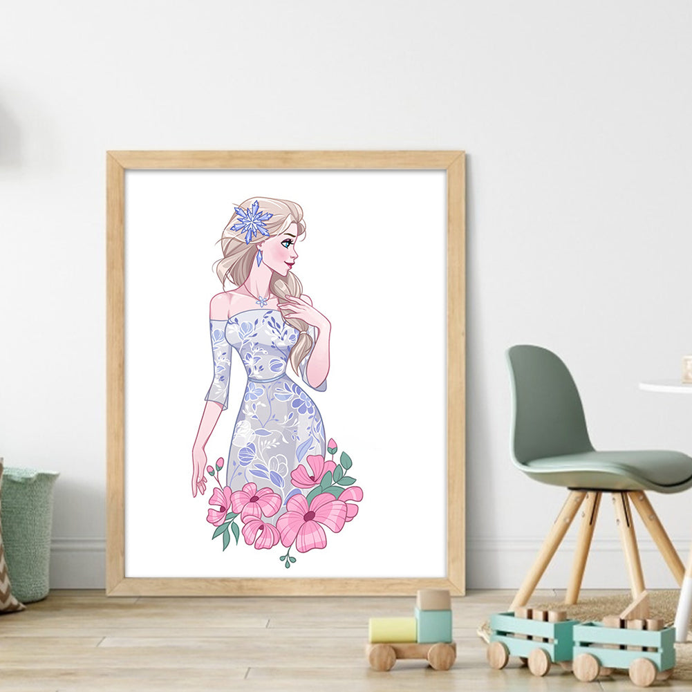 Queen Elsa - 11CT Stamped Cross Stitch 40*50CM