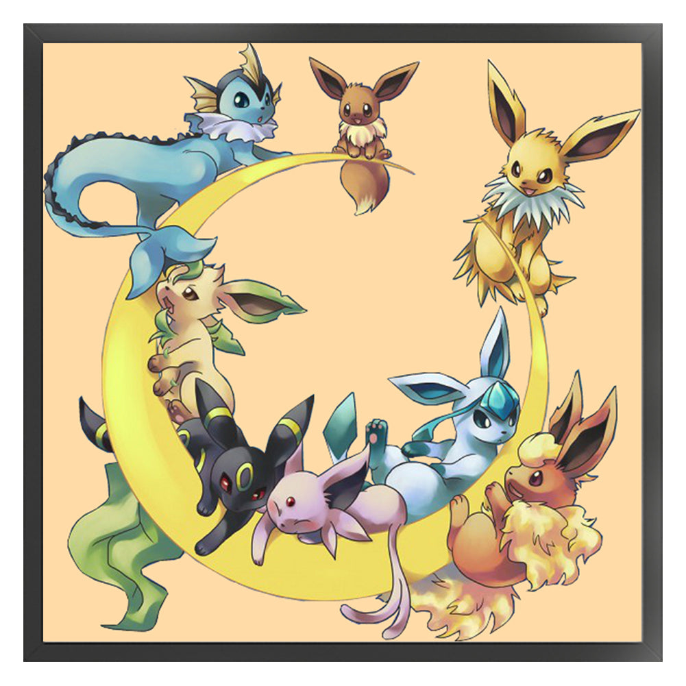 Pok¨¦mon Eevee'S Evolved Form - 11CT Stamped Cross Stitch 50*50CM