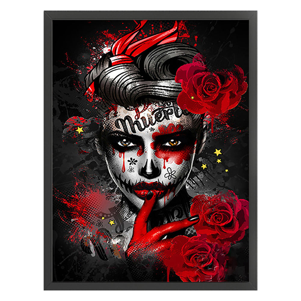 Clown Girl - 11CT Stamped Cross Stitch 50*67CM