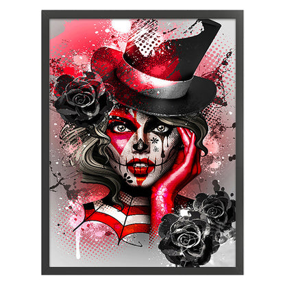 Clown Girl - 11CT Stamped Cross Stitch 50*67CM