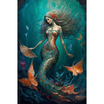 Mermaid - 11CT Stamped Cross Stitch 50*75CM