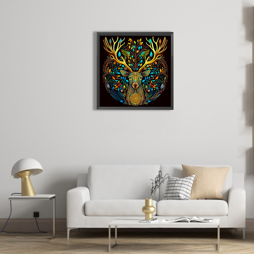 Elk - Full Round Drill Diamond Painting 50*50CM