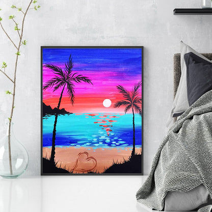 Beach Scenery - 11CT Stamped Cross Stitch 40*50CM