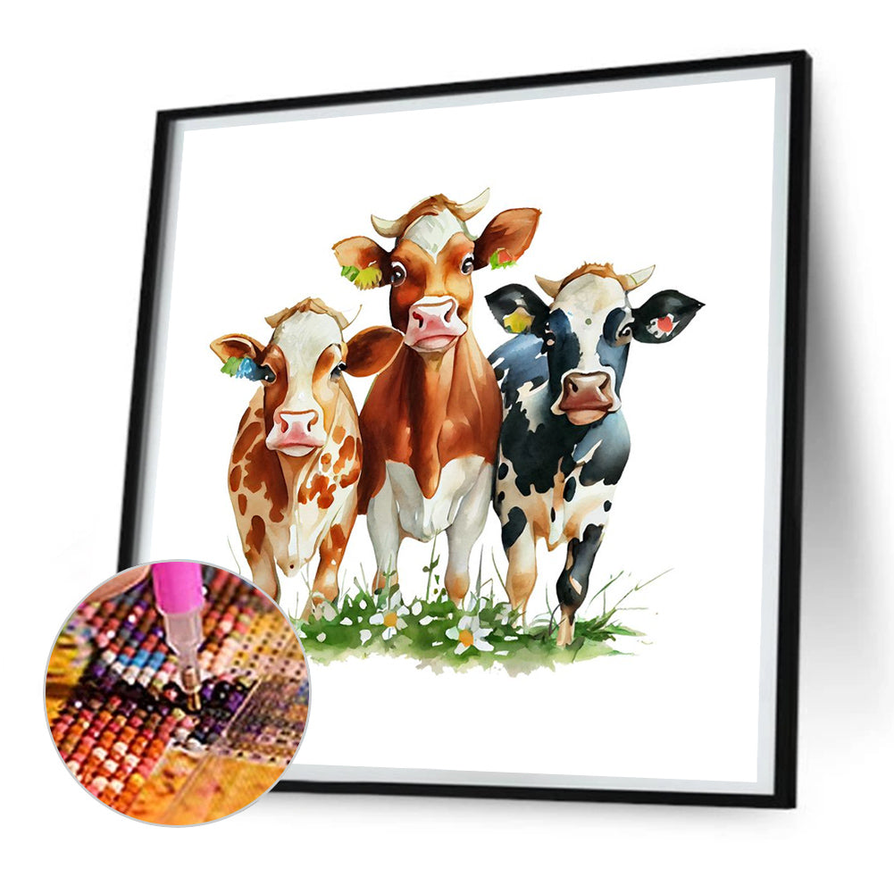 The Cow - Full Round Drill Diamond Painting 30*30CM