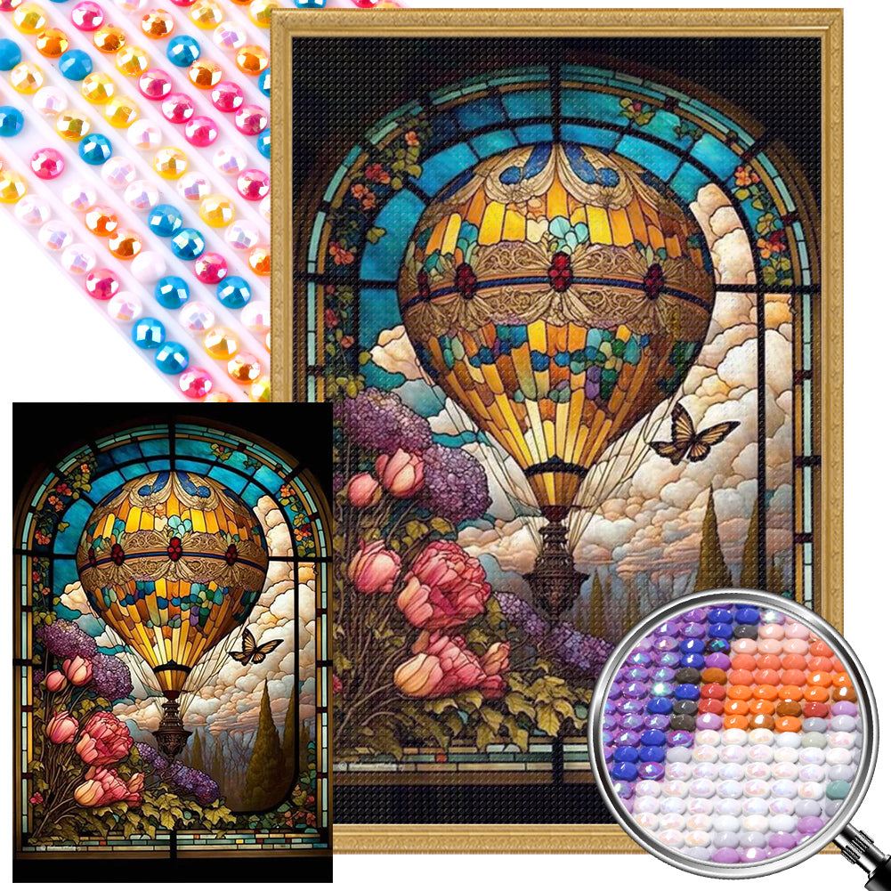 Hot Air Balloon - Full AB Round Drill Diamond Painting 40*60CM