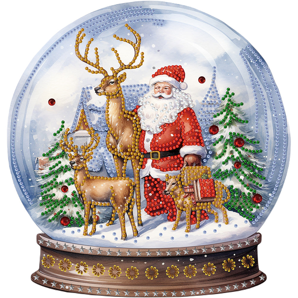 Christmas Crystal Ball -  Special Shaped Drill Diamond Painting 30*30CM