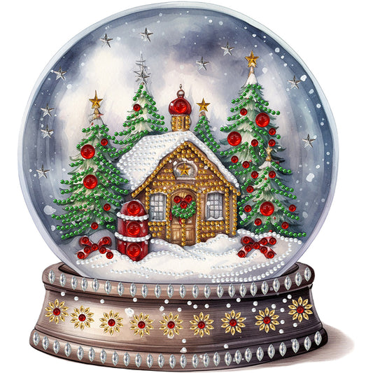 Christmas Crystal Ball -  Special Shaped Drill Diamond Painting 30*30CM