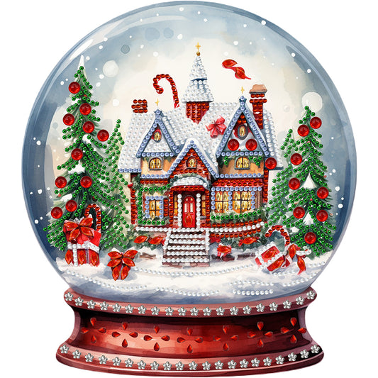 Christmas Crystal Ball -  Special Shaped Drill Diamond Painting 30*30CM