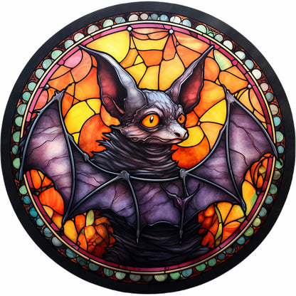 Halloween Horror Atmosphere Glass Painting - Full Round Drill Diamond Painting 30*30CM