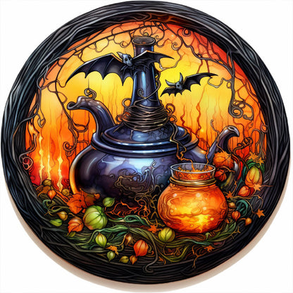 Scary Halloween - Full Round Drill Diamond Painting 30*30CM