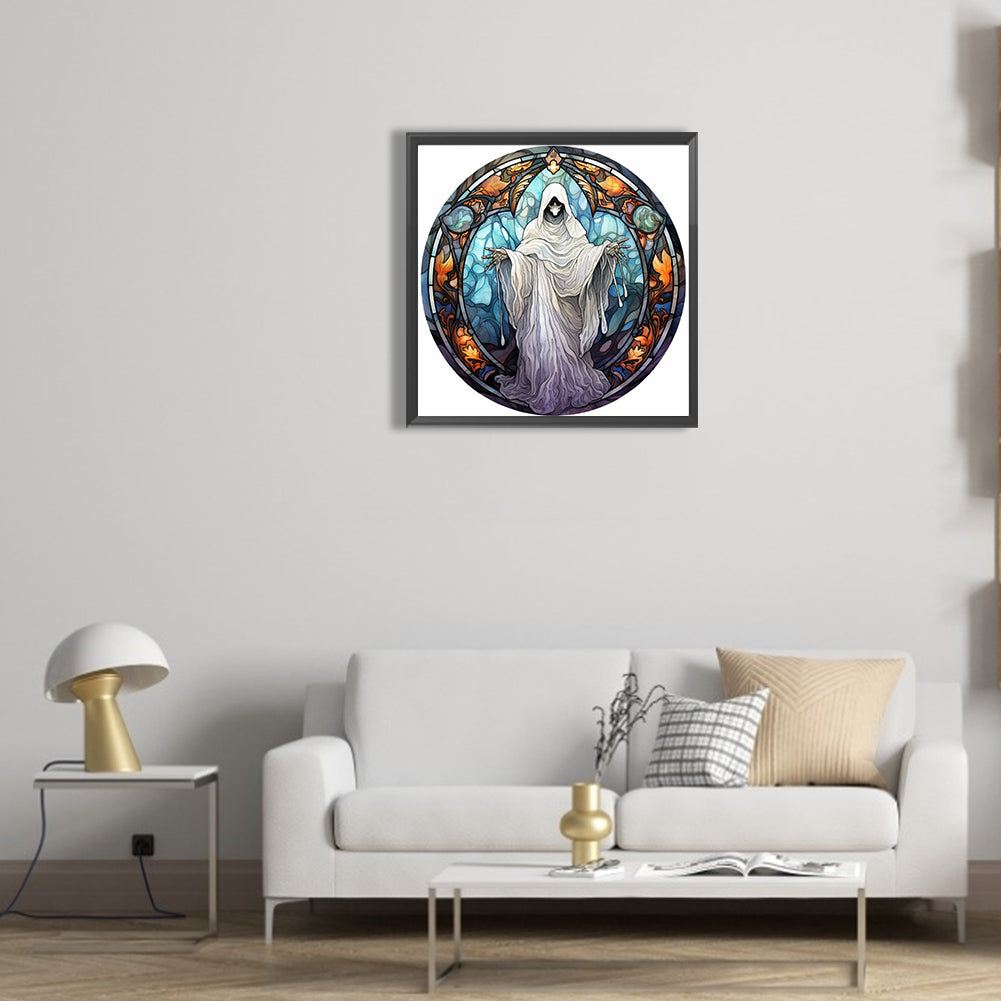 Scary Halloween - Full Round Drill Diamond Painting 30*30CM