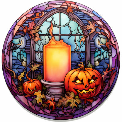 Scary Halloween - Full Round Drill Diamond Painting 30*30CM