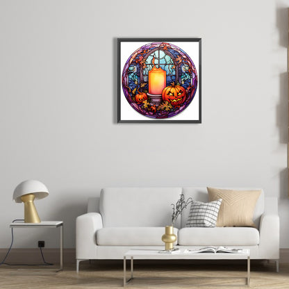 Scary Halloween - Full Round Drill Diamond Painting 30*30CM