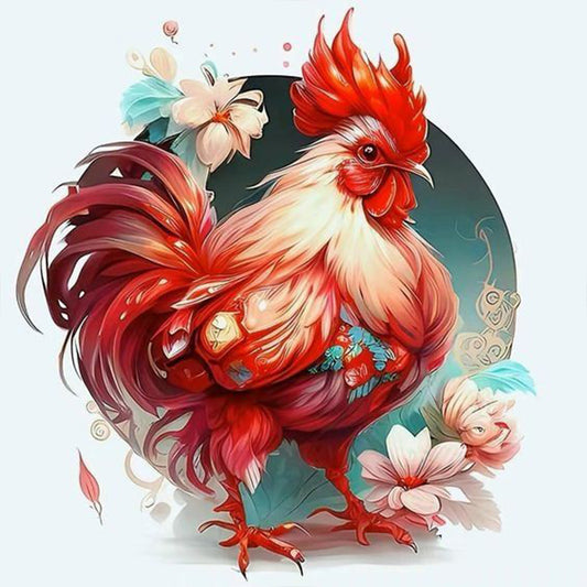 Rooster - Full Round Drill Diamond Painting 30*30CM