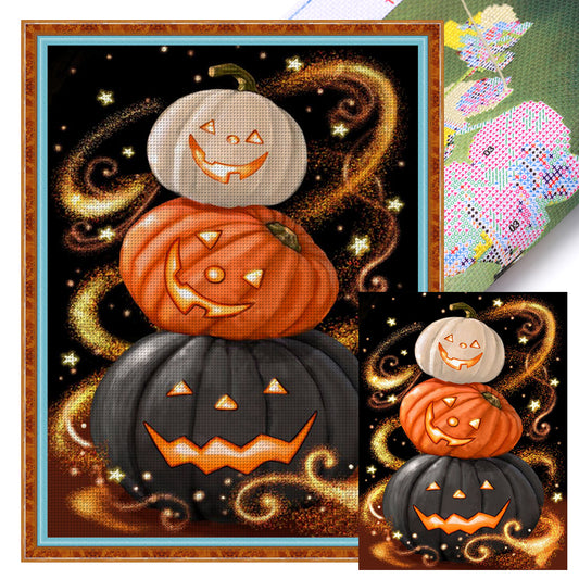 Halloween Pumpkin - 11CT Stamped Cross Stitch 50*65CM