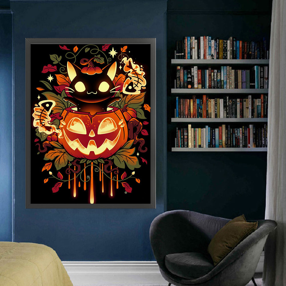 Halloween Pumpkin - 11CT Stamped Cross Stitch 50*65CM