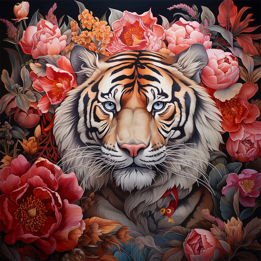 Tiger - Full AB Round Drill Diamond Painting 40*40CM
