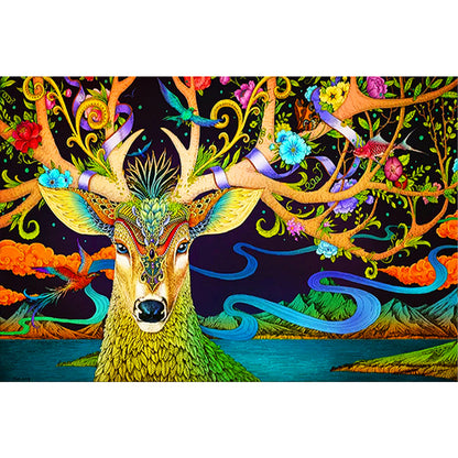 Ukiyo-E Four Seasons Deer - Full Round Drill Diamond Painting 60*40CM