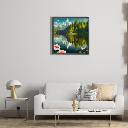 Landscape - Full Round Drill Diamond Painting 30*30CM