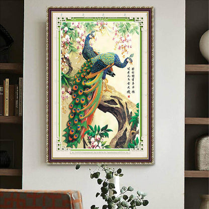 Peacock - Special Shaped Drill Diamond Painting 32*45CM