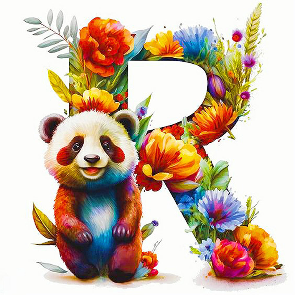 Panda¡¤R - Full Round Drill Diamond Painting 40*40CM
