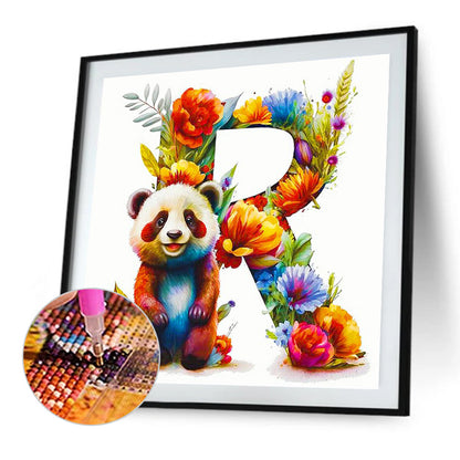 Panda¡¤R - Full Round Drill Diamond Painting 40*40CM