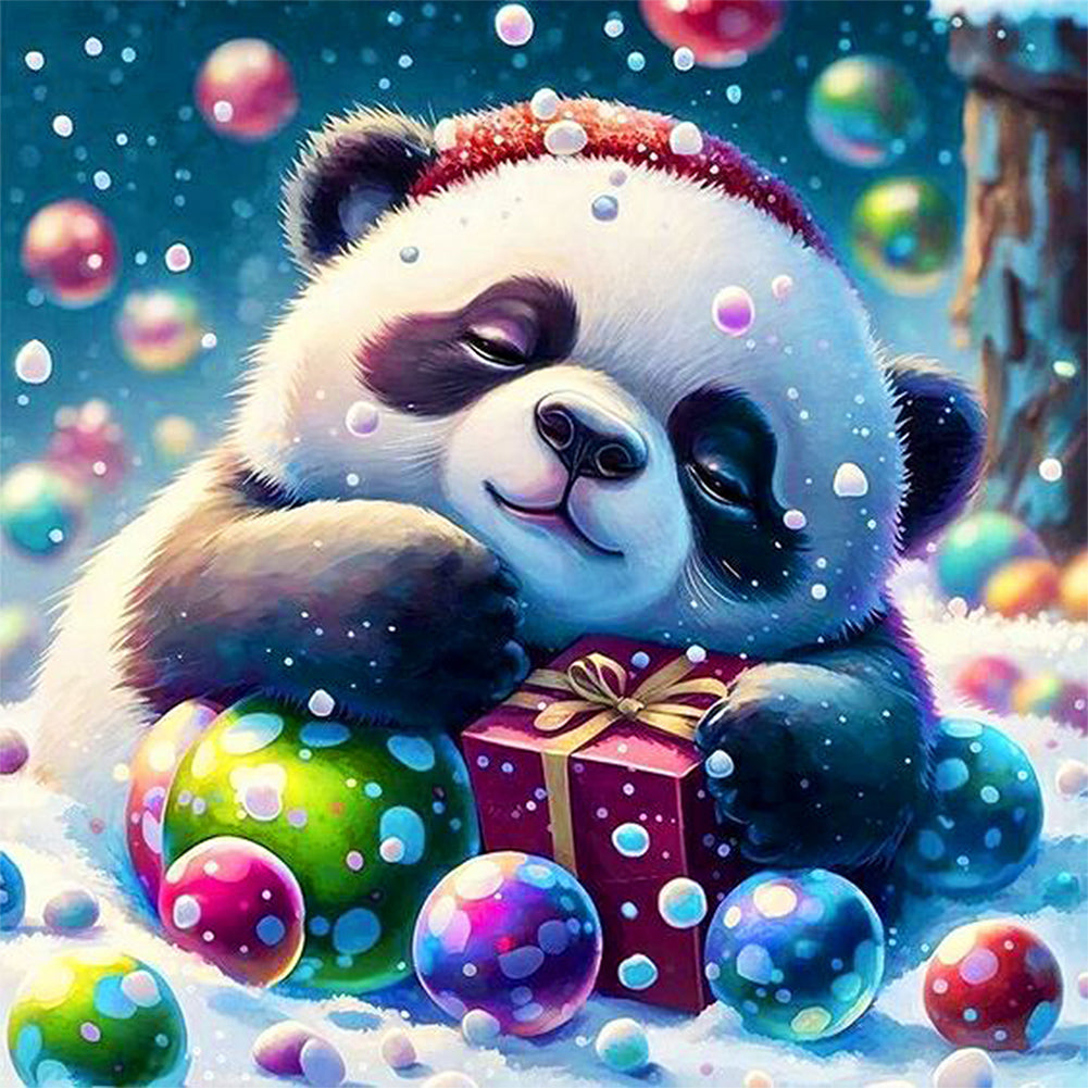 Panda Gift - Full Round Drill Diamond Painting 40*40CM