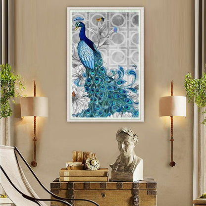 Peacock - Special Shaped Drill Diamond Painting 32*45CM