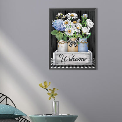 Vase - Full AB Square Drill Diamond Painting 30*40CM