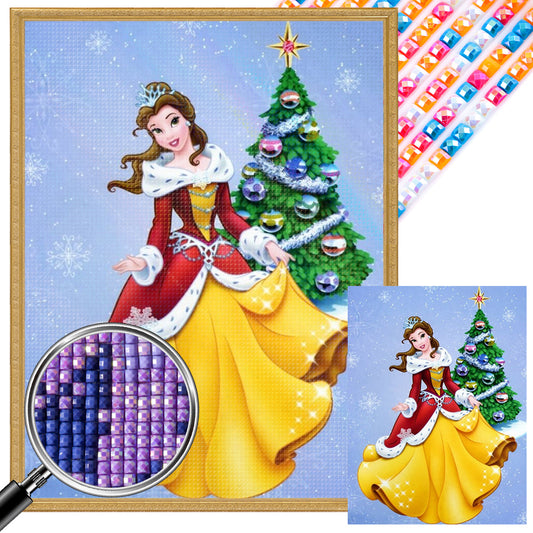 Princess Belle - Full AB Square Drill Diamond Painting 30*40CM