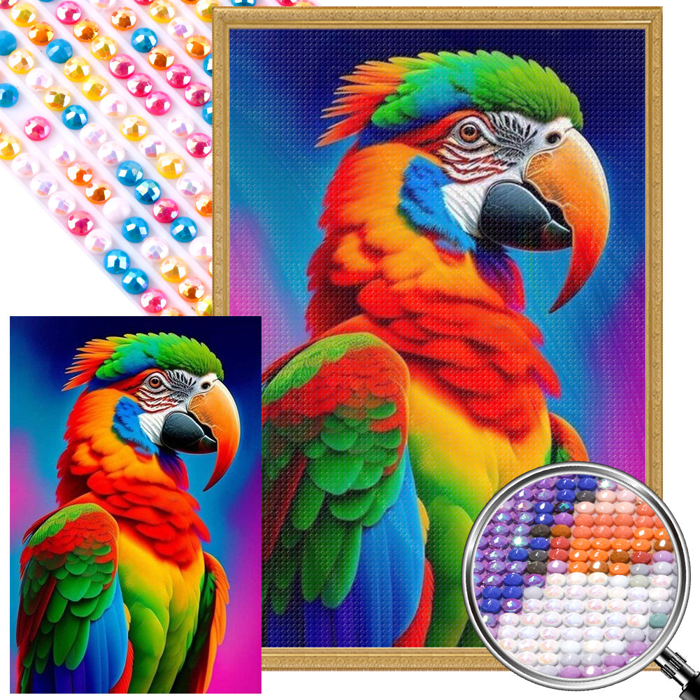 Parrot - Full AB Round Drill Diamond Painting 40*60CM