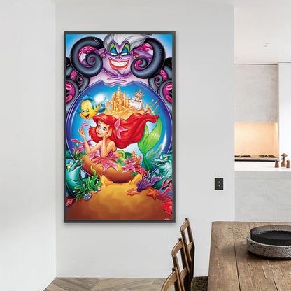 Mermaid Ariel - Full AB Round Drill Diamond Painting 40*70CM