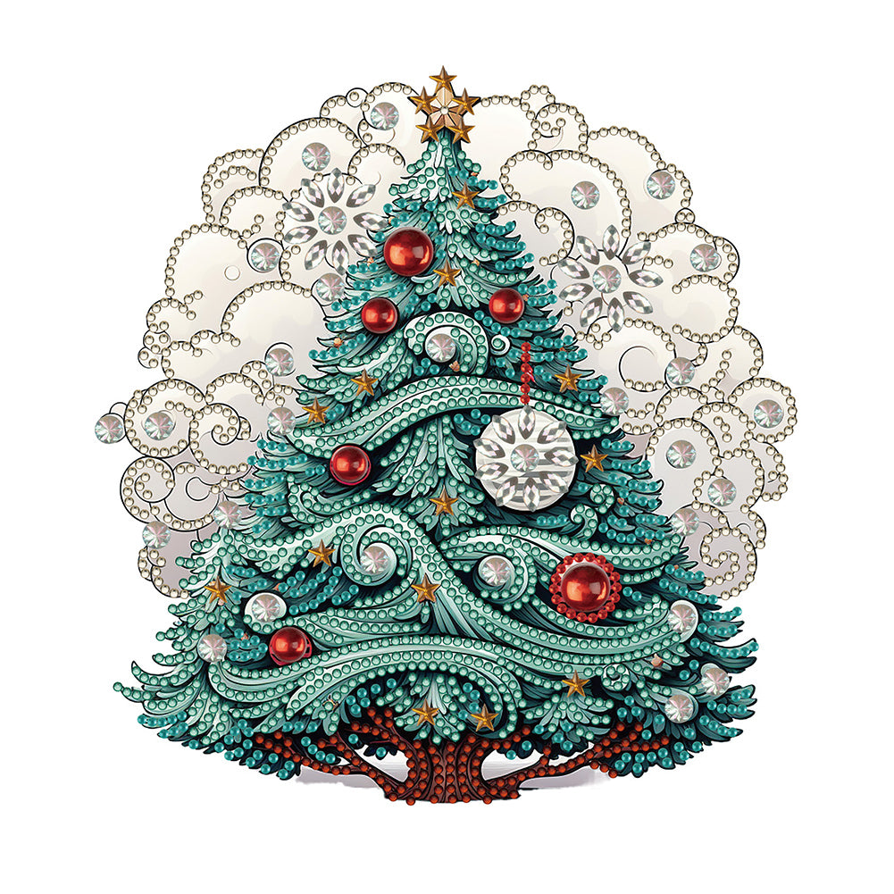 Christmas Tree - Special Shaped Drill Diamond Painting 30*30CM