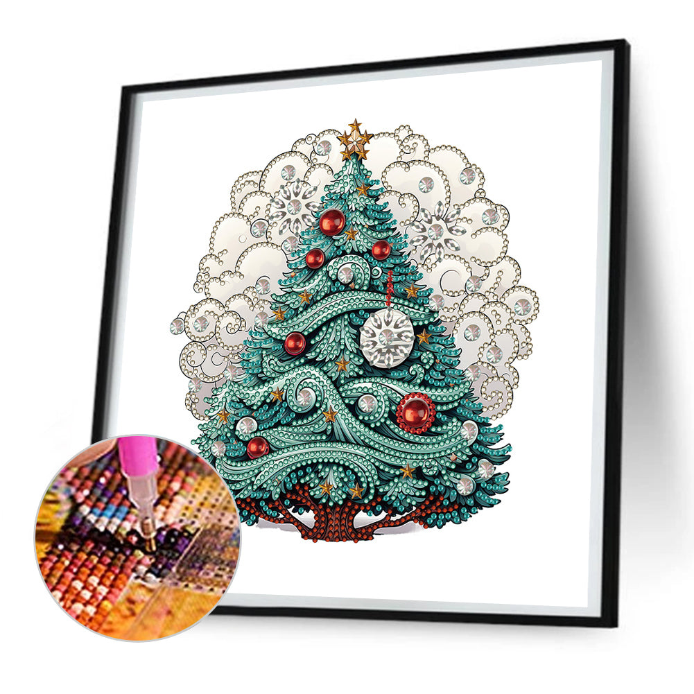 Christmas Tree - Special Shaped Drill Diamond Painting 30*30CM