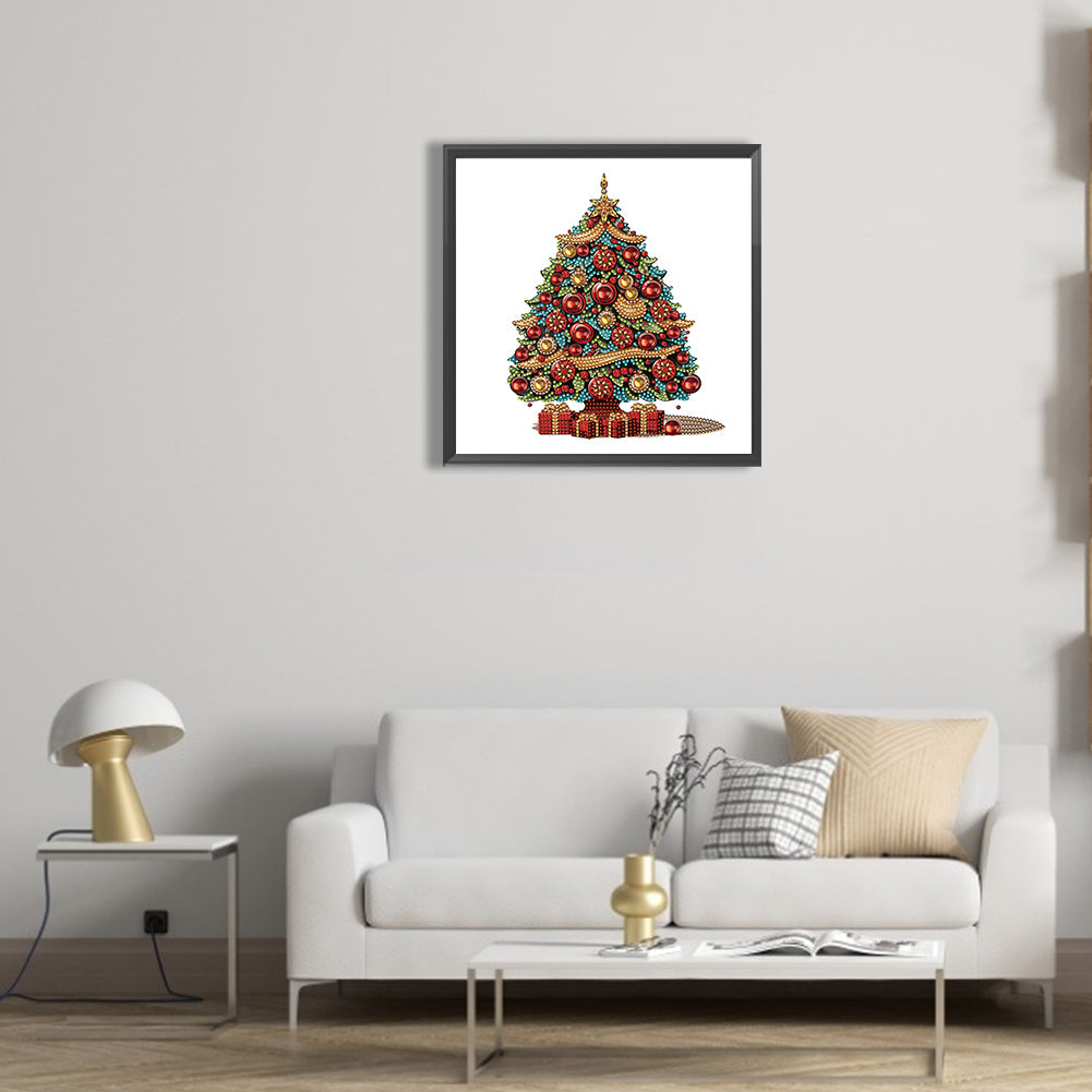 Christmas Tree - Special Shaped Drill Diamond Painting 30*30CM