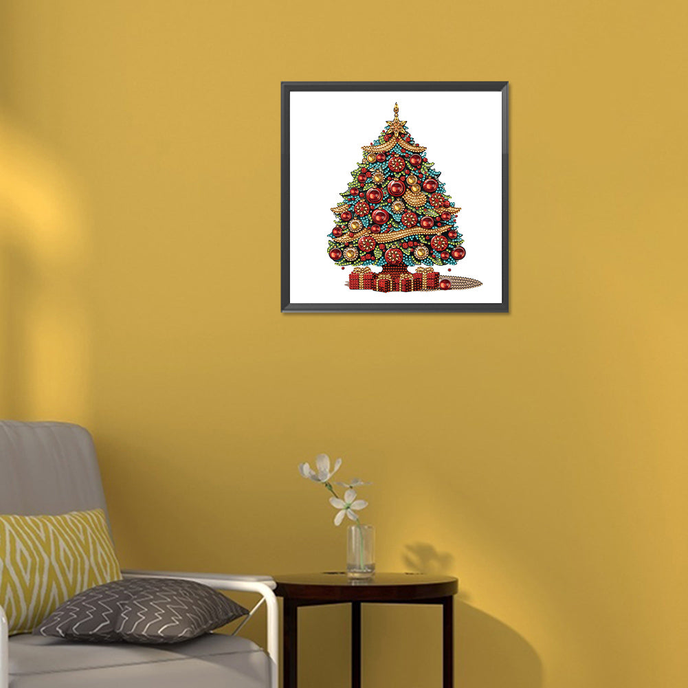 Christmas Tree - Special Shaped Drill Diamond Painting 30*30CM