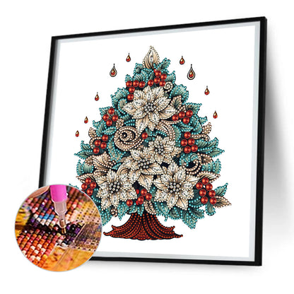 Christmas Tree - Special Shaped Drill Diamond Painting 30*30CM