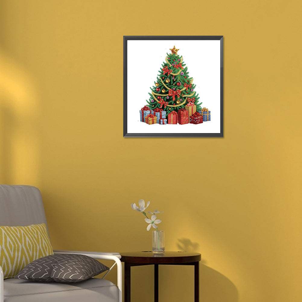 Christmas Tree - Special Shaped Drill Diamond Painting 30*30CM