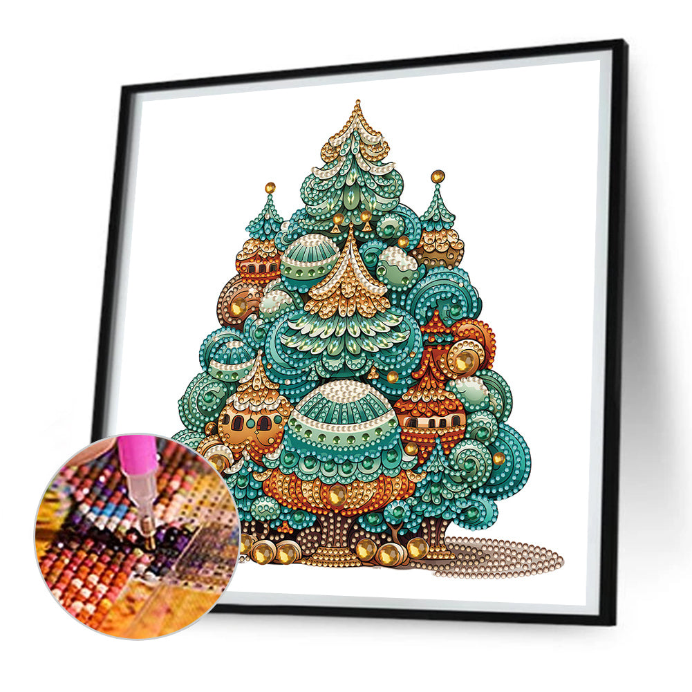 Christmas Tree - Special Shaped Drill Diamond Painting 30*30CM