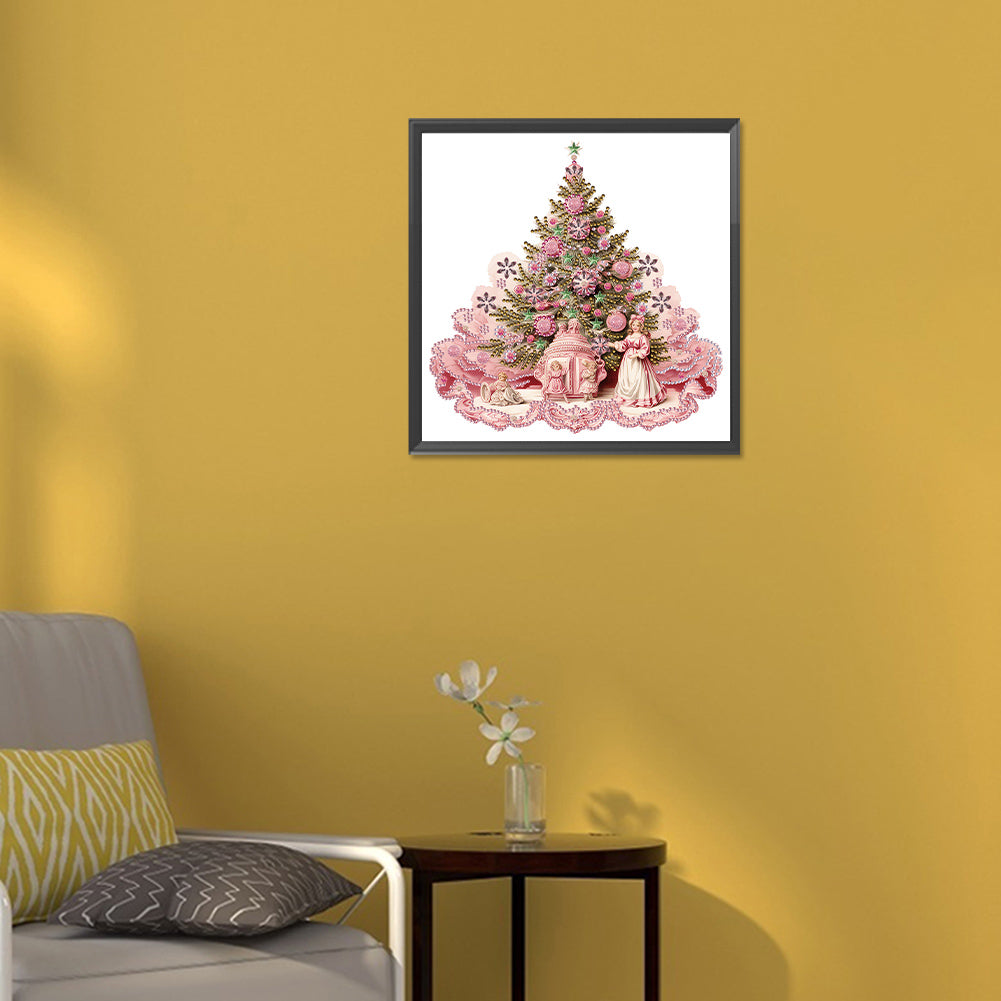 Christmas Tree - Special Shaped Drill Diamond Painting 30*30CM