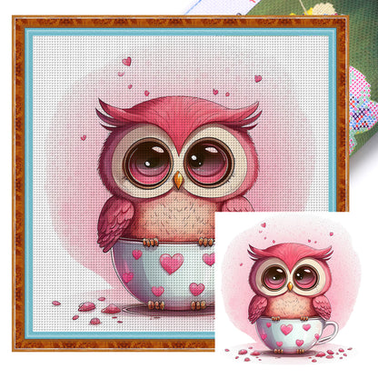 Owl - 18CT Stamped Cross Stitch 25*25CM