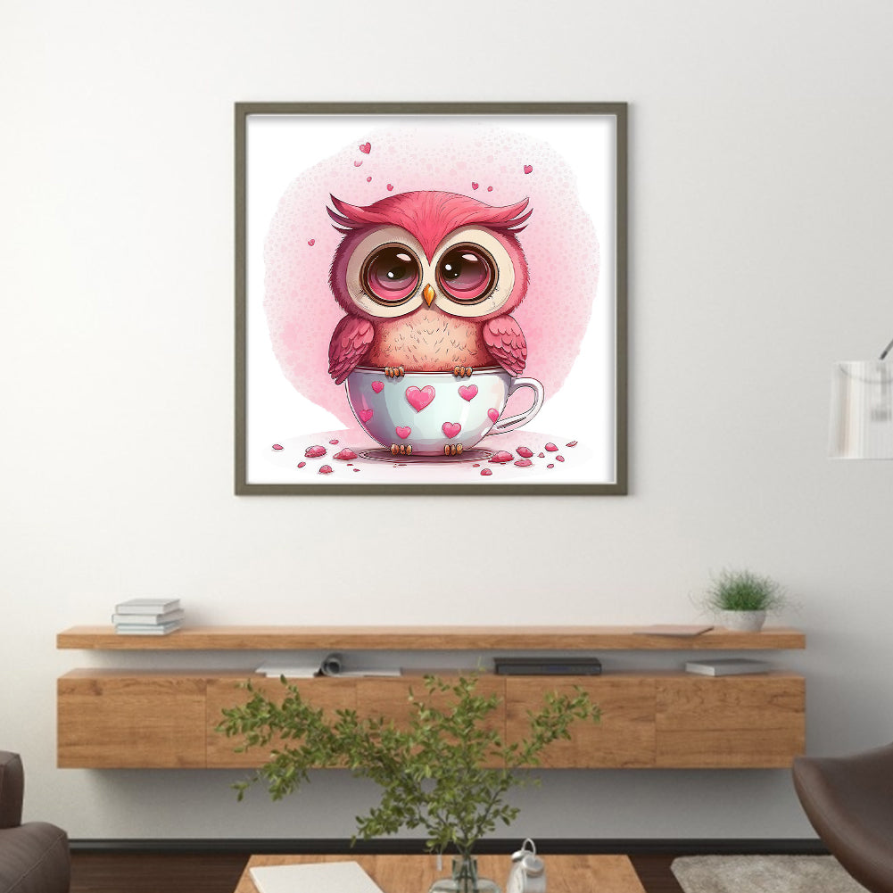 Owl - 18CT Stamped Cross Stitch 25*25CM