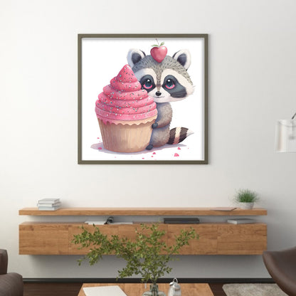 Raccoon - 18CT Stamped Cross Stitch 25*25CM