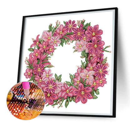 Christmas Wreath - Special Shaped Drill Diamond Painting 30*30CM